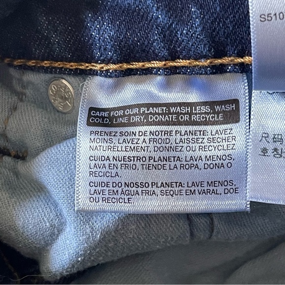 Levis Mens 511 Slim Fit Stretch Jeans 31x32 dark wash  Denim Cotton Blend‎ - Picture 6 of 13